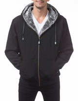 Pro Club Heavyweight Pile Full Zip Hoodie - Black/Gray