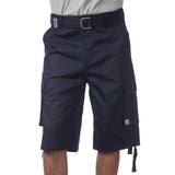 Pro Club Men's Cotton Twill Cargo Shorts with Belt