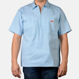 Ben Davis Short Sleeve Striped, 1/2 Zip Shirt