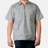 Ben Davis Short Sleeve Striped, 1/2 Zip Shirt