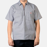 Ben Davis Short Sleeve Striped, 1/2 Zip Shirt