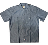 Dickies Men’s Relaxed Fit Short Sleeve Chambray Work Shirt