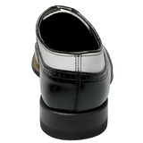 DAYTON WINGTIP OXFORD MEN'S DRESS SHOE - BLACK/WHITE