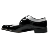 DAYTON WINGTIP OXFORD MEN'S DRESS SHOE - BLACK/WHITE