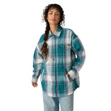 Dickies Women’s Flannel Shacket- Balsam