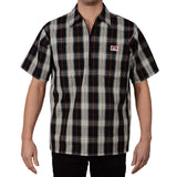 Ben Davis Short Sleeve Plaid, 1/2 Zip Shirt