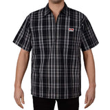 Ben Davis Short Sleeve Plaid, 1/2 Zip Shirt