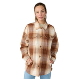Dickies Women's Flannel Shacket - Cappuccino