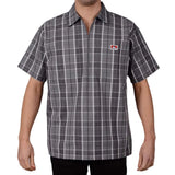 Ben Davis Short Sleeve Plaid, 1/2 Zip Shirt