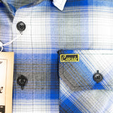 Cascade Flannel - Arctic Blue/White