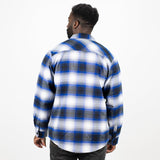 Cascade Flannel - Arctic Blue/White