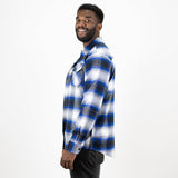 Cascade Flannel - Arctic Blue/White