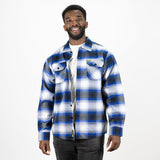 Cascade Flannel - Arctic Blue/White