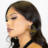 FB County Hoop Earrings
