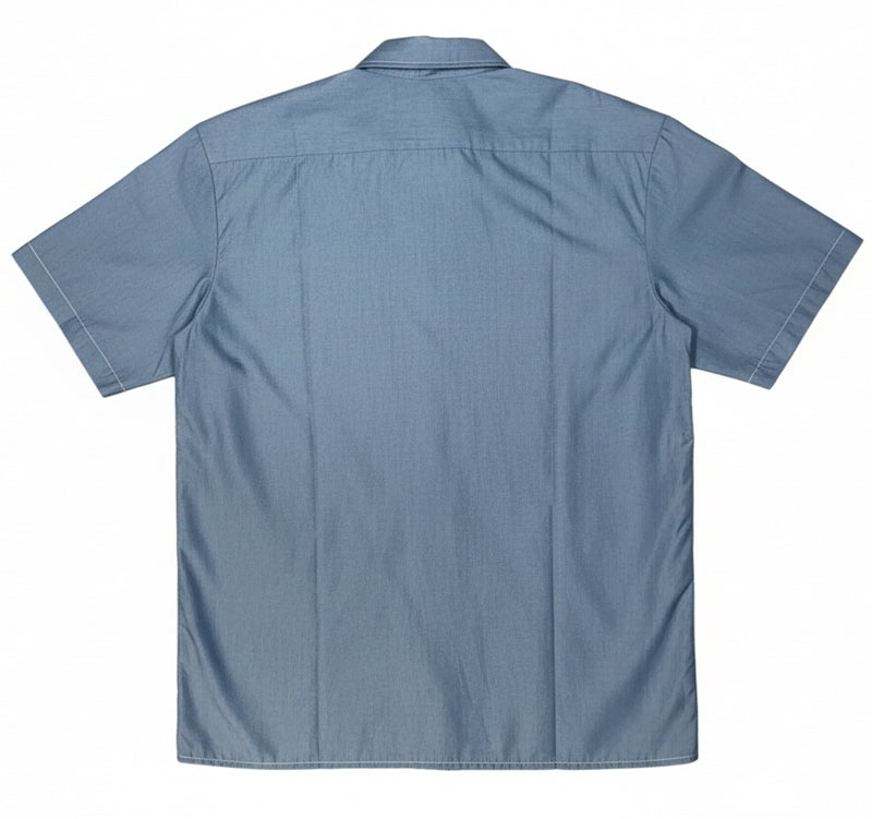 Dickies Men's Relaxed Fit Short Sleeve Chambray Work Shirt – Frank