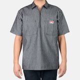 Ben Davis Short Sleeve Striped, 1/2 Zip Shirt