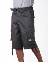 Pro Club Men's Cotton Twill Cargo Shorts with Belt