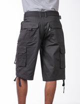 Pro Club Men's Cotton Twill Cargo Shorts with Belt
