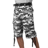 Pro Club Men's Cotton Twill Cargo Shorts with Belt