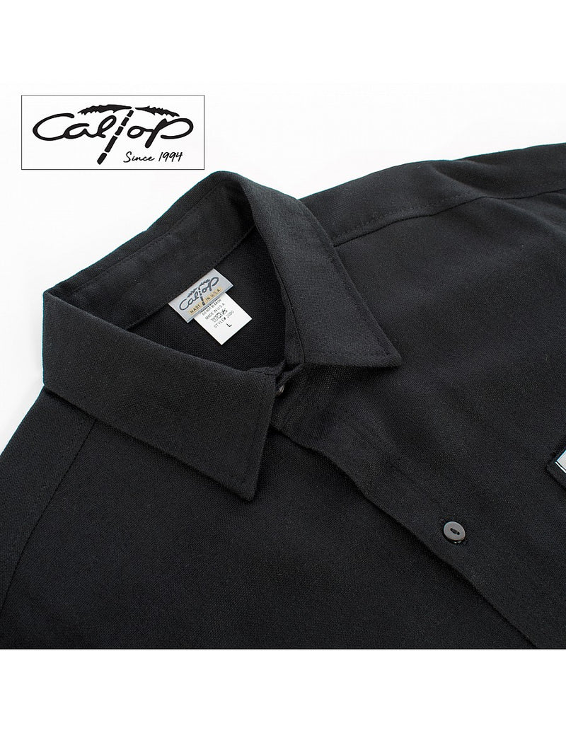 CalTop Long Sleeve Flannel - Black