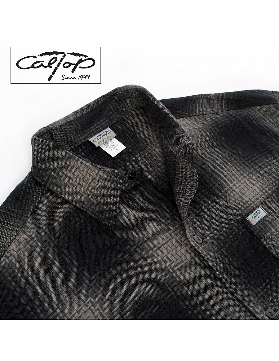 CalTop Long Sleeve Flannel - Black – Frank Collection