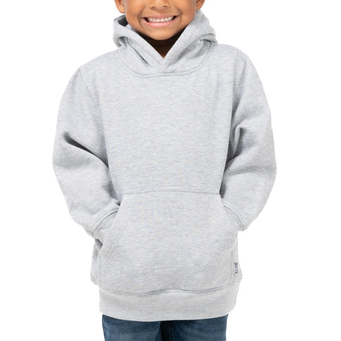 Pro Club Youth Fleece Pullover Hoodie - HEATHER GREY