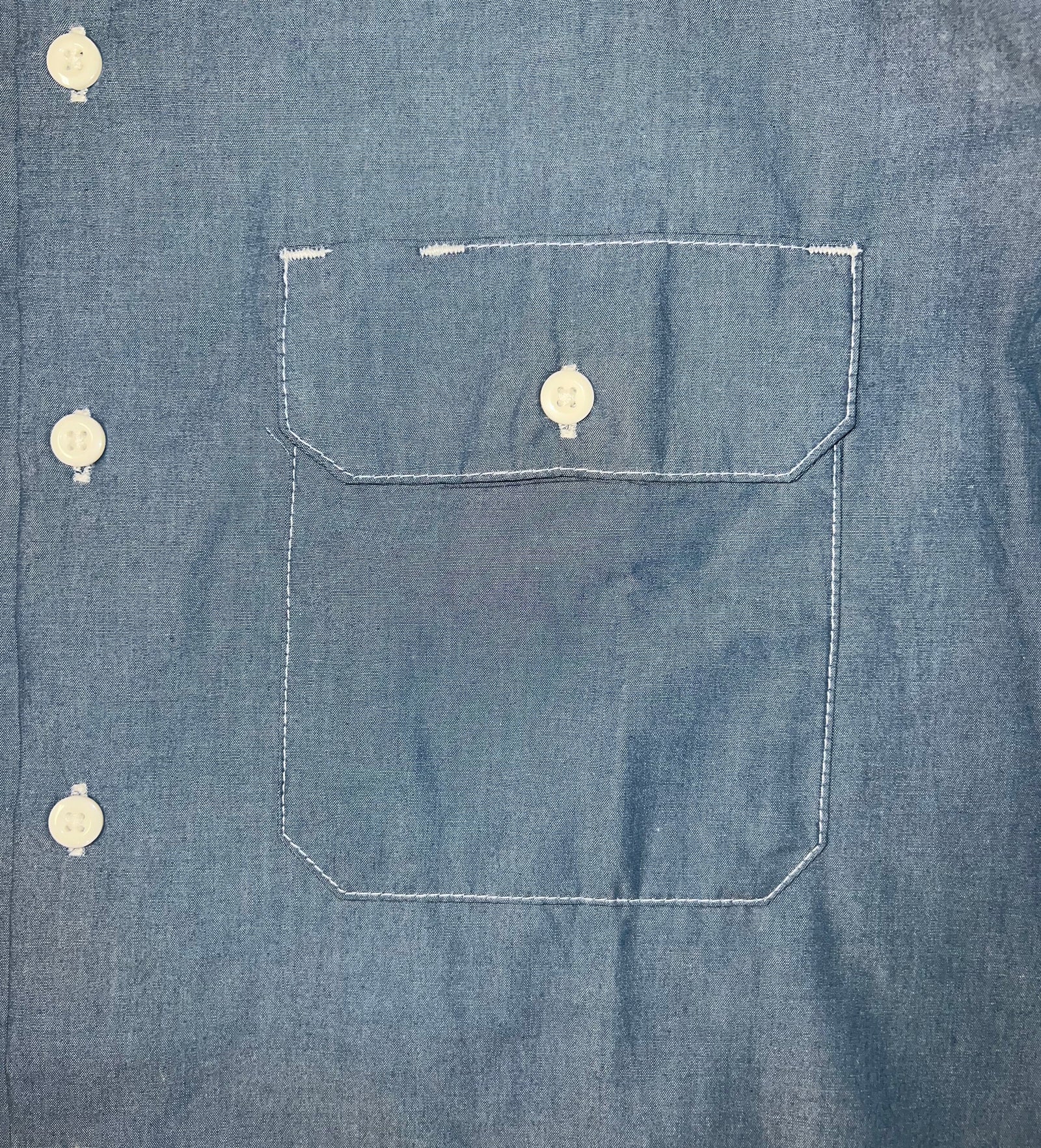 Dickies Men's Relaxed Fit Short Sleeve Chambray Work Shirt – Frank
