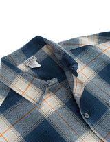 CALTOP SHORT SLEEVE FLANNEL - BLUE / ORANGE