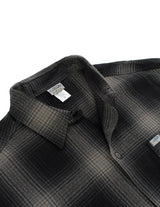 CALTOP SHORT SLEEVE FLANNEL - CHARCOAL / BLACK
