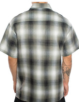 CALTOP SHORT SLEEVE FLANNEL - GREY / WHITE
