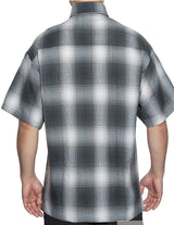 CALTOP SHORT SLEEVE FLANNEL - PEWTER GRAY