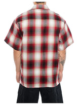 CALTOP SHORT SLEEVE FLANNEL - RED / WHITE