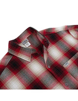 CALTOP SHORT SLEEVE FLANNEL - RED / WHITE