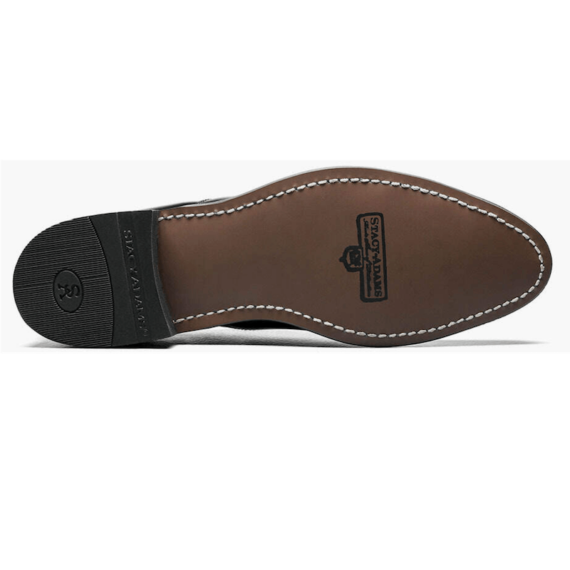 DAYTON WINGTIP OXFORD MEN'S DRESS SHOE - BLACK/WHITE
