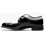 DAYTON WINGTIP OXFORD MEN'S DRESS SHOE - BLACK/WHITE