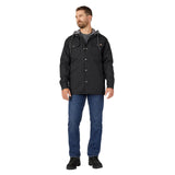 DICKIES WATER REPELLENT DUCK HOODED SHIRT JACKET - BLACK