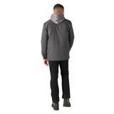 DICKIES WATER REPELLENT DUCK HOODED SHIRT JACKET - SLATE GREY