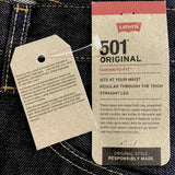 LEVI'S ORIGINAL MEN'S 501 SHRINK TO FIT JEANS - BLACK TAGS