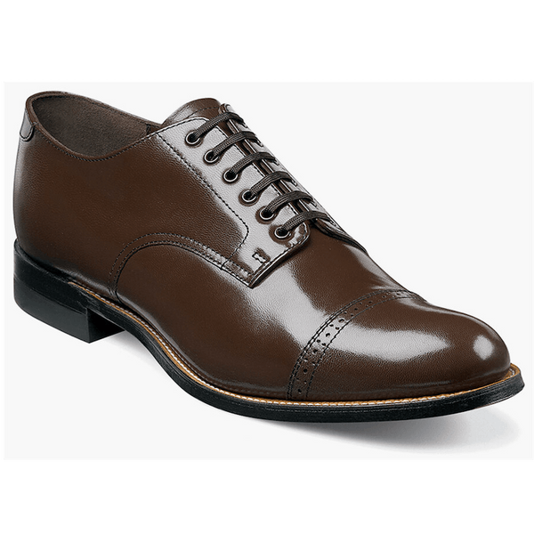 MADISON CAP TOE OXFORD MEN'S DRESS SHOE - BROWN