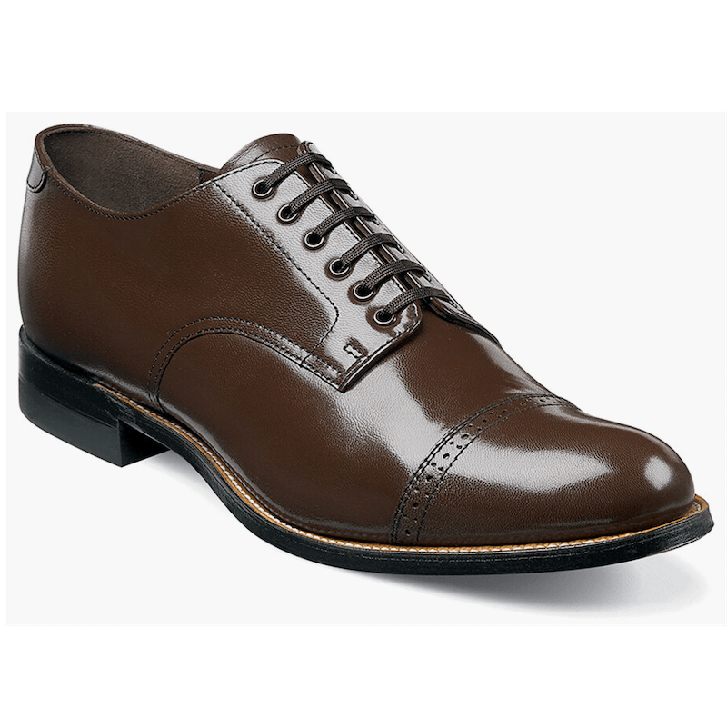 MADISON CAP TOE OXFORD MEN'S DRESS SHOE - BROWN