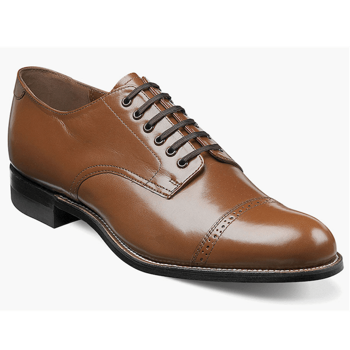 MADISON CAP TOE OXFORD MEN'S DRESS SHOE - OAK