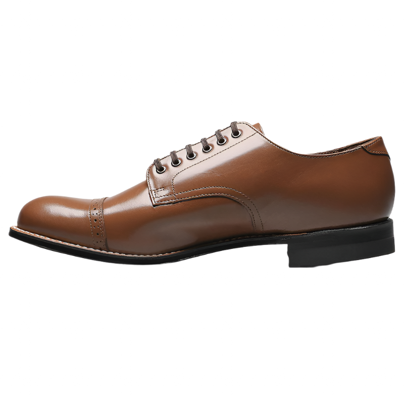 MADISON CAP TOE OXFORD MEN'S DRESS SHOE - OAK