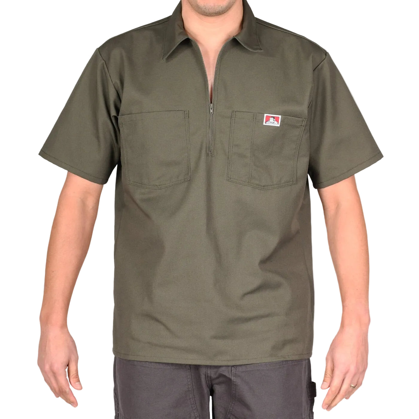 Ben Davis Short Sleeve Solid, 1/2 Zip Shirt – Frank Collection