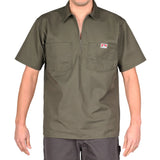 Ben Davis Short Sleeve Solid, 1/2 Zip Shirt