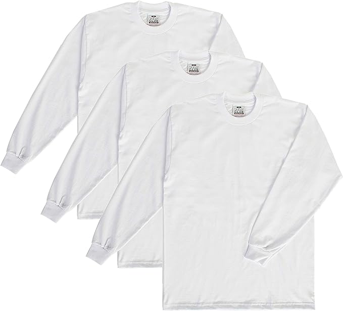 Pro Club Heavyweight Cotton Long Sleeve Crew Neck T-Shirt