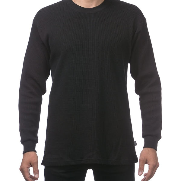 Pro Club Heavyweight Long Sleeve Thermal - BLACK – Frank Collection