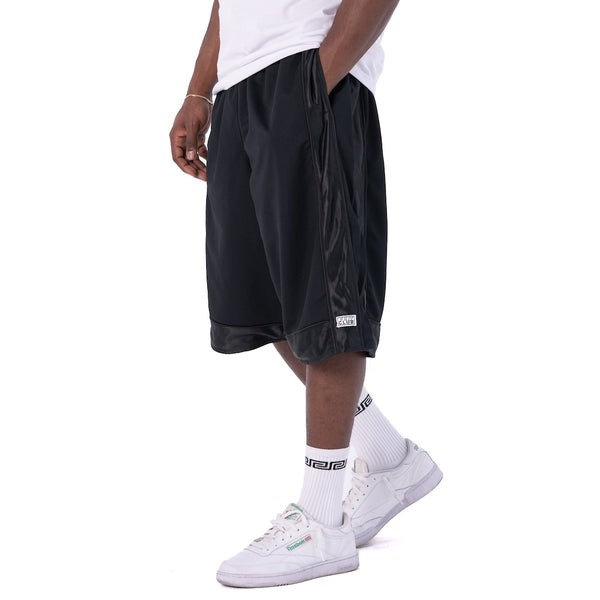 PRO CLUB HEAVYWEIGHT MESH BASKETBALL SHORTS - BLACK SIDE