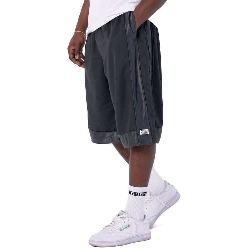 PRO CLUB HEAVYWEIGHT MESH BASKETBALL SHORTS - CHARCOAL SIDE