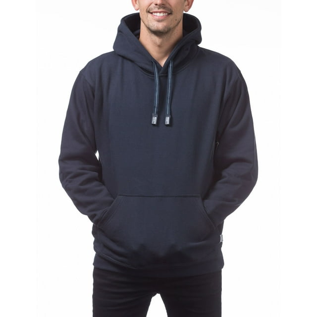 PRO CLUB HEAVYWEIGHT PULLOVER HOODIE - NAVY FRONT SIDE