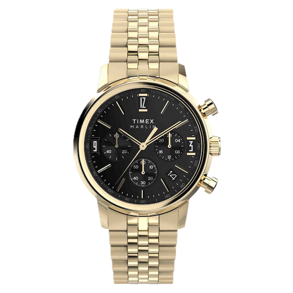 Marlin® Quartz Chronograph 40mm Stainless Steel Bracelet Watch